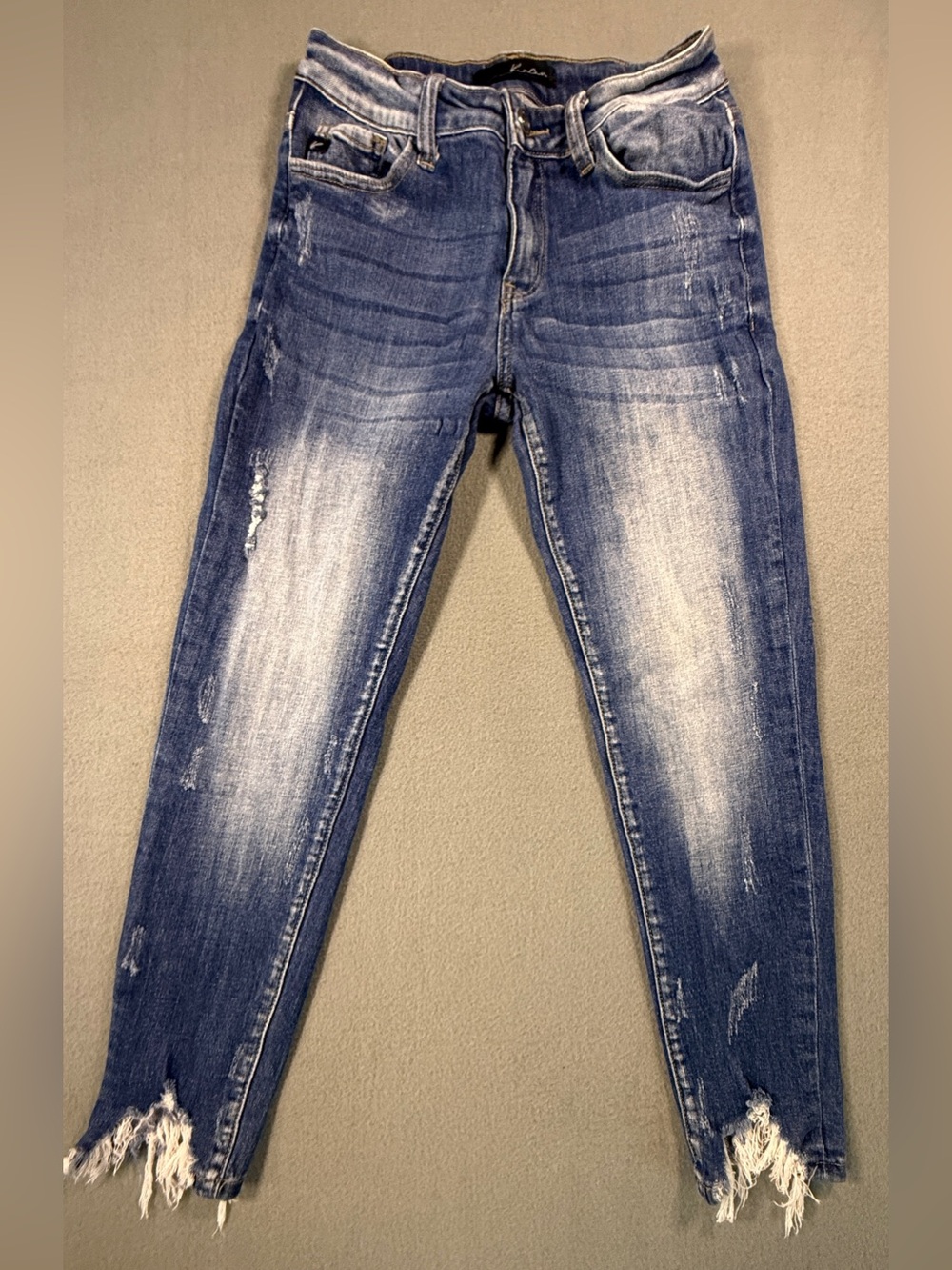 KanCan Distressed Light Wash Skinny Jeans